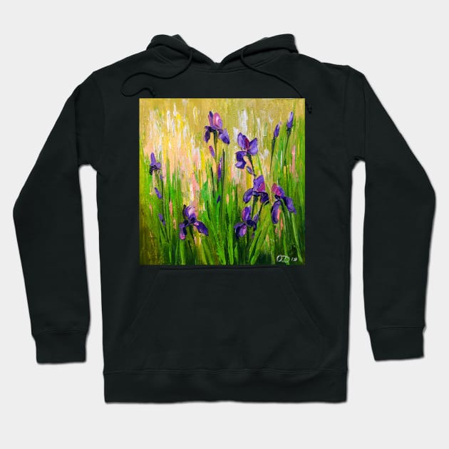 Irises Hoodie by OLHADARCHUKART